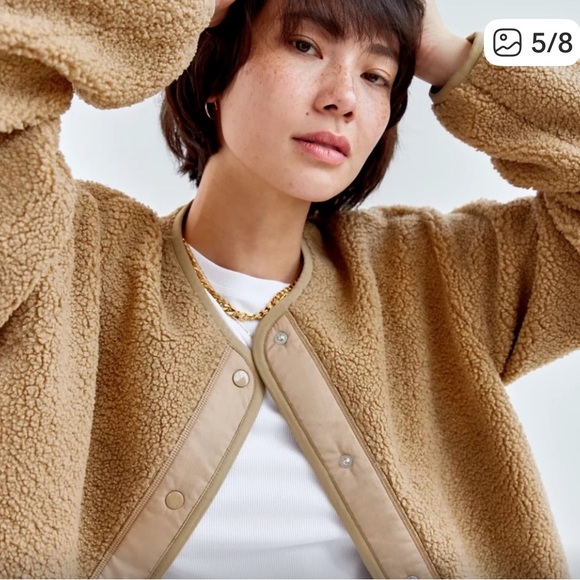 Aritzia Wilfred Free Sherpa Liner Jacket xs absolutely like new condition - Picture 2 of 16